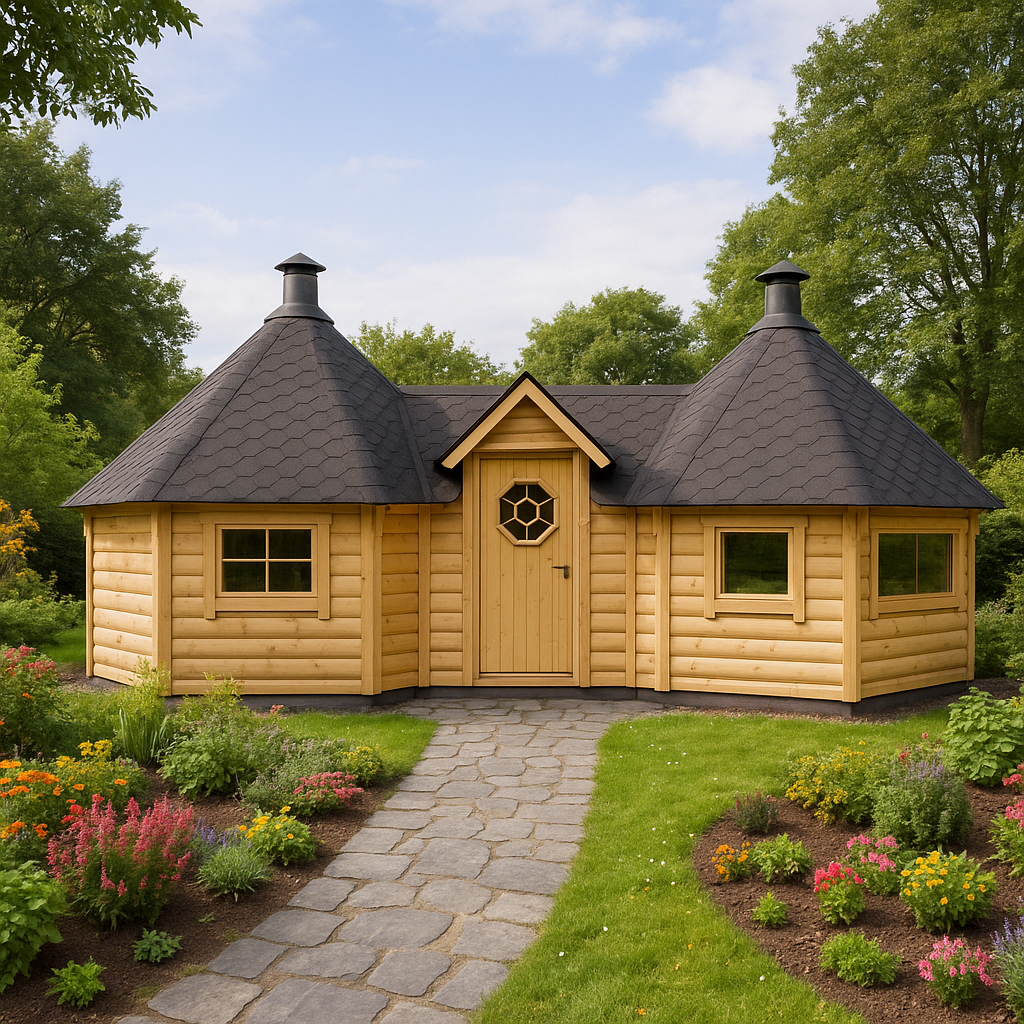 Fjordholz Doppelkota Modell Just  22 m²