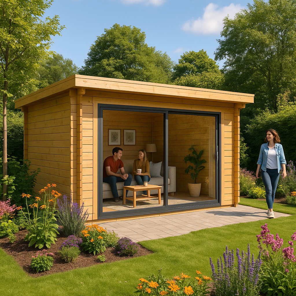 Fjordholz Gartenbungalow Modell Starla 70 E Premium