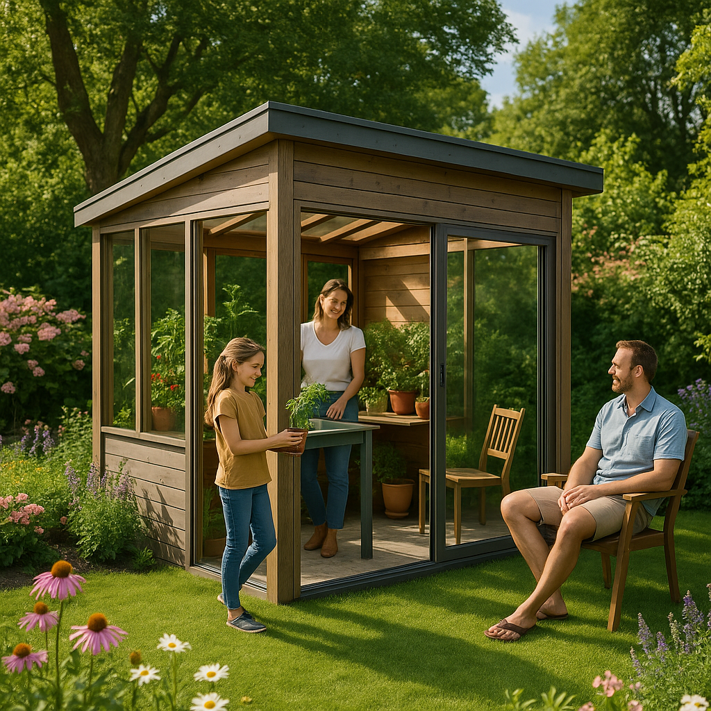 Fjordholz Premium Gewächshaus Modell Greenline Nr.