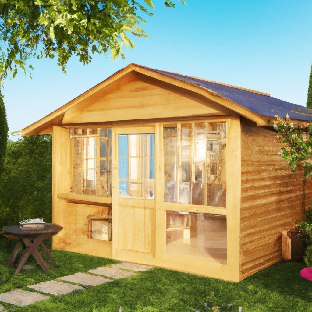 Fjordholz Satteldach Gartenbungalow Modell Monica 28 C