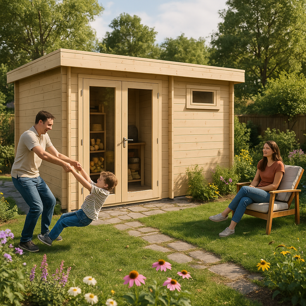 Fjordholz Gartenbungalow Modell Holm 44