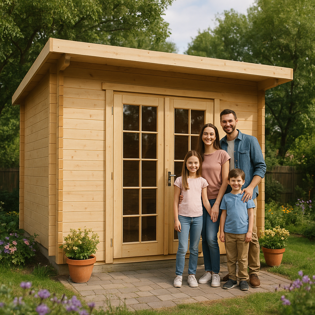 Fjordholz Gartenbungalow Modell Jacob 44 A, B- Ware