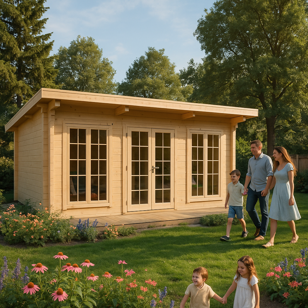 Fjordholz Gartenbungalow Modell Jacob 90 H