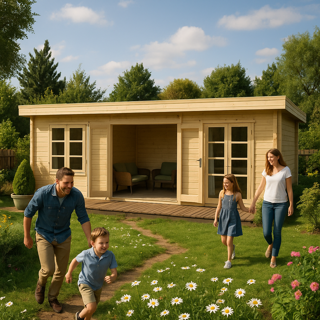 Fjordholz Gartenbungalow Modell Johann 44