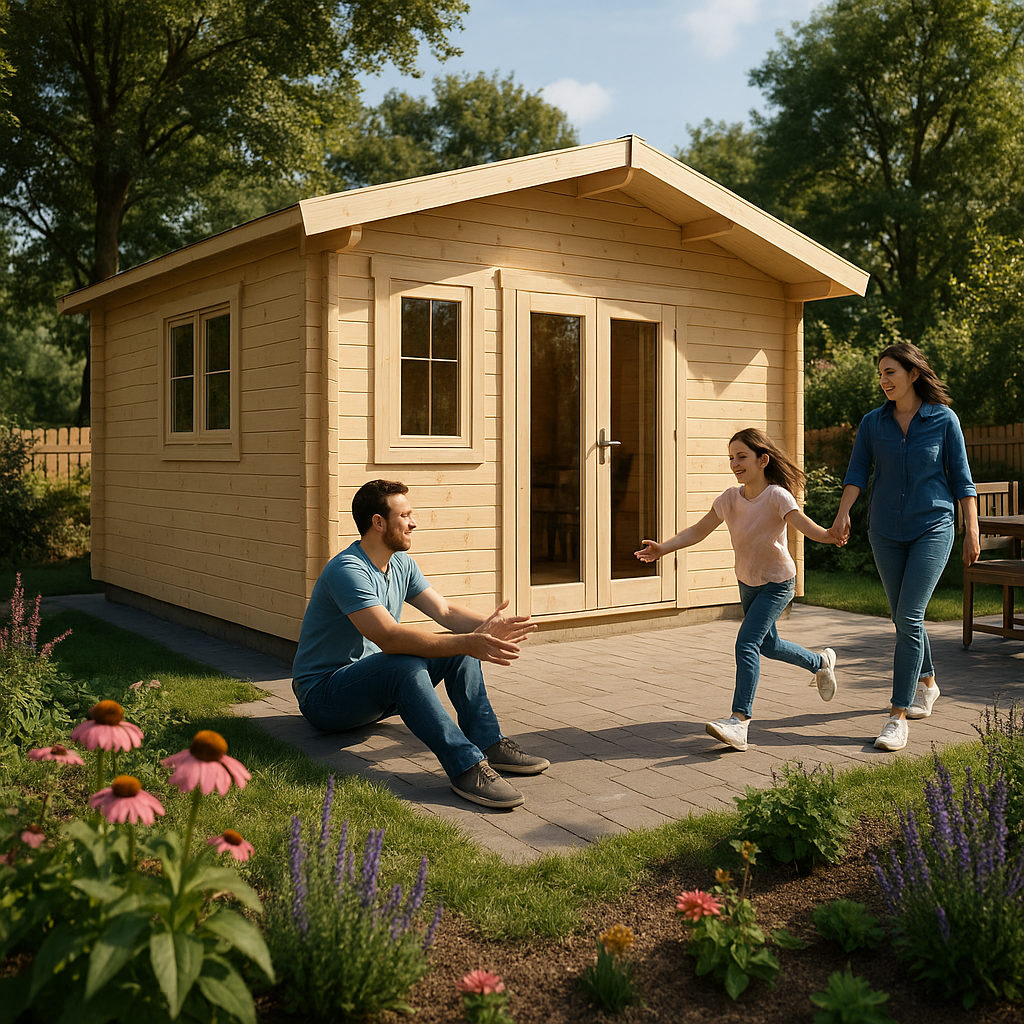 Fjordholz Gartenbungalow Modell Kim 70 D