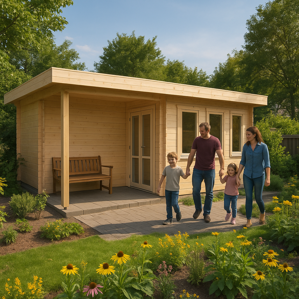 Fjordholz Gartenbungalow Modell Nora 44 I Klassik